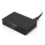 Estación De Cargador Usb Múltiple De 60 W Carga Rápida 10