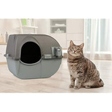 Omega Paw Arenero P Gato Autolimpiante De La Caja De Arena Color Brown