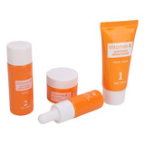 Kit Completo De Cuidado Facial Con Vitamina C, Blanqueador E
