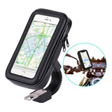 Soporte Funda Porta Gps Celular Moto Bici Impermeable Xl