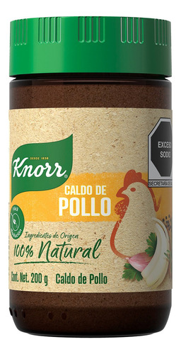 Caldo Knorr De Pollo 100% Natural 200g