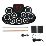 Set Electrónico De Altavoces Drum Pads, Recargable Por Usb,