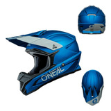 Casco Oneal 1 Series Solid Azul Motocross Enduro Tamaño Del Casco M (57-58 Cm)