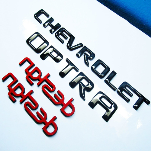 Emblemas Chevrolet Optra Design Negro Pega 3m Foto 5