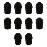 Portalamparas Socket Sencillo Con-x Económico 10 Piezas Color Negro