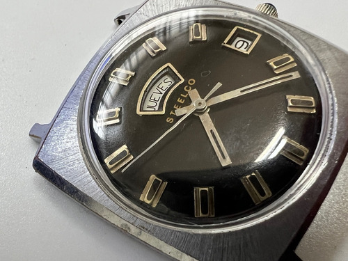 Reloj Steelco Manual Doble Calendario Vintage  Proyecto
