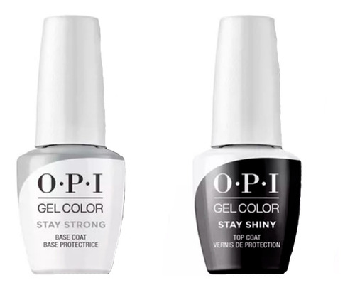 Kit Semipermanente Opi Gelcolor Cabina Base Strong + Top Co