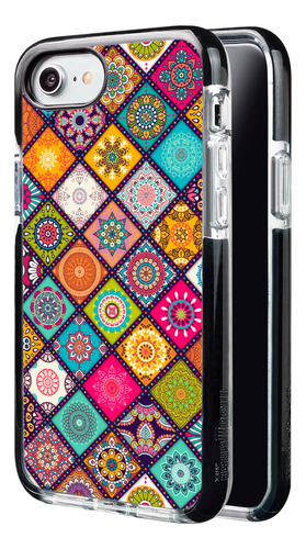 Funda Para iPhone Mandalas Mosaico Ultra Impacto Uso Rudo