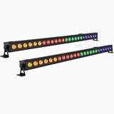 2 Ribalta De Led Rgbw 24 Led De 3w Outdoor Quadriled