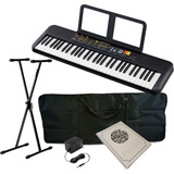 Kit Teclado Yamaha Psr-f52 +atril Estuche Adaptador Cuaderno