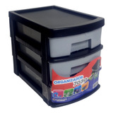 Organizador Gaveteiro Multiuso 3 Gavetas Plástico 7030 C/ 12