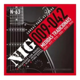 10 Encordoamentos Para Guitarra Eletrica Nig 009/042 N63