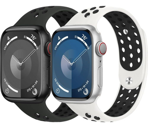 Paquete De 2 Correas Deportivas Para Apple Watch De 1.575 Pu