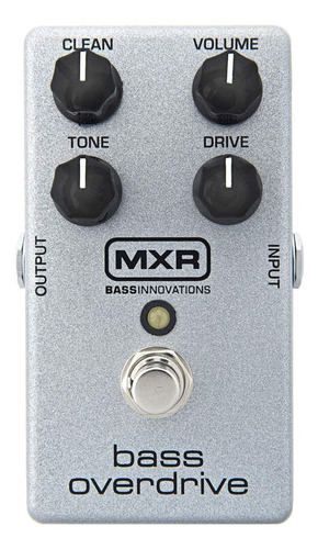 Pedal Efecto Bajo Eléctrico Mxr M89 Bass Overdrive Color Gris