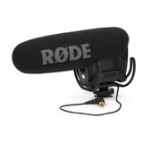 Microfone Rode Videomic Pro Condensador Supercardióide Cor Preto