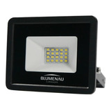 Blumenau Iluminação Refletor Led Tech 20 W 110v/220v Cor Da Carcaça Preto Cor Da Luz Branco-quente 3000k