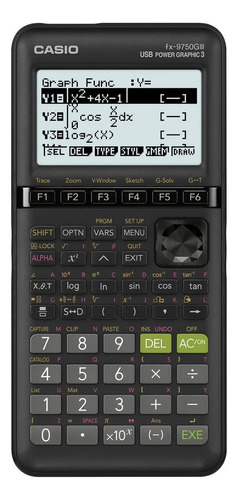 Calculadora Casio Fx-9750giii Graficadora Y Programable Color Negro