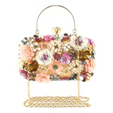 Bolso De Fiesta Elegante Embrague De Noche Con Floreado