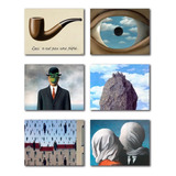 6 Set Pintura De Diamantes René Magritte Colección Arte