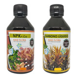 Kit Fertilizante Base Flora Npk+ca + Carbono Líquido - 250ml