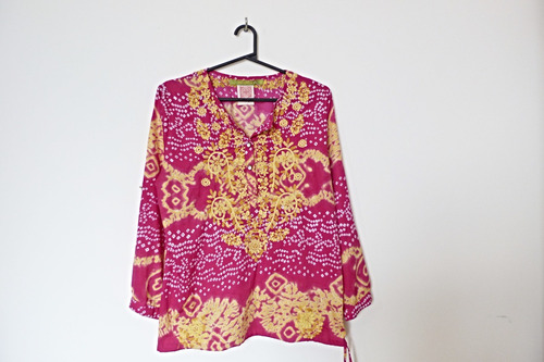 Blusa Rapsodia Fucsia Bordada, Talle S