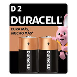 Pack 2 Pilas Alcalina Duracell Tamaño D 1500 Mah