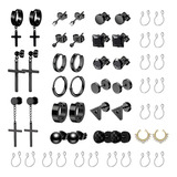 15pares52pcs Aretes Acero Inoxidable Piercing Pendientes Kit