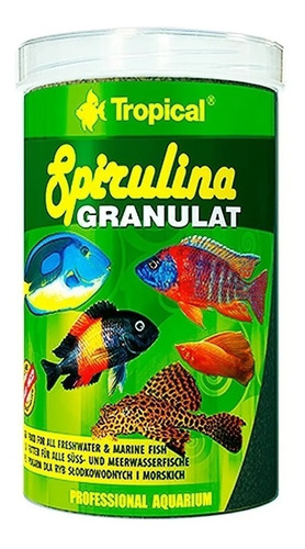 Tropical Alimento Peces Vegetal Spirulina Granulada 440 G 