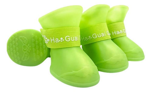 Botas De Lluvia Impermeables Para Perros Pies Felices