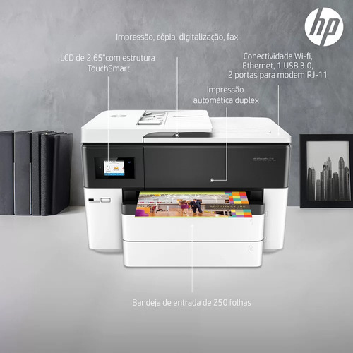 Impressora Multifuncional Hp Officejet Pro 7740 C/ Wifi 