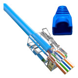 Conector Rj45 Cat6 Macho De Passagem Ez Crimp 50 Un C/capa