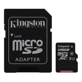 Micro Sd Kingston Sdcs  Canvas Select Con Adaptador Sd 128gb