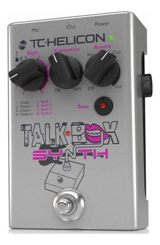 Pedal Tc Helicon Talkbox Synth Para Voces O Guitarra Color Gris