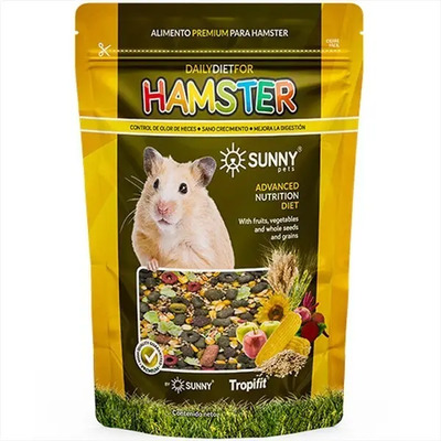 Alimento premium para hámster con frutas y verduras 500 gr marca Sunny | Meses sin interés