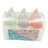 Set De 6 Moldes Helados Paletas Diseño Piña