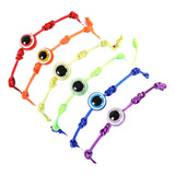 Soyzvteo Juego De 6 Pulseras De Mal De Ojo Cuentas Ajustable