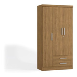 Closet Yardas 3 Puertas - 2 Cajones Modelo S443 Teca