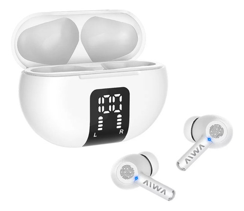 Auriculares Inalámbricos In-ear Bluetooth Enc Aiwa Blanco 