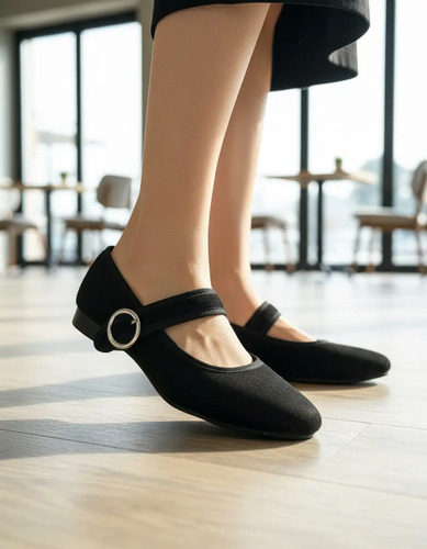 Zapato Mary Jane Colores Mujer Flat Con Hebilla Elegante