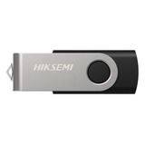 Pen Drive Hiksemi Rotary 64gb Usb 3.0 Preto E Cinza 