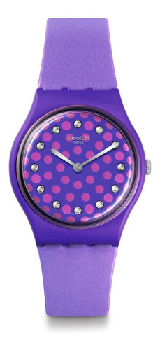 Reloj Swatch Perfect Plum De Silicona Violeta Para Mujer Ss