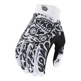 Guantes Bici Air Glove Skull Demon Blanco / Negro