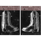 Molde - 3d Cowboy Boot Chocolate Candy Mold With Copywite Mo