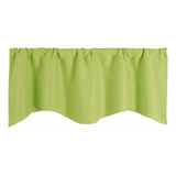 Cenefa De Encaje Para Cortina De Cocina 132*46cm Color Verde