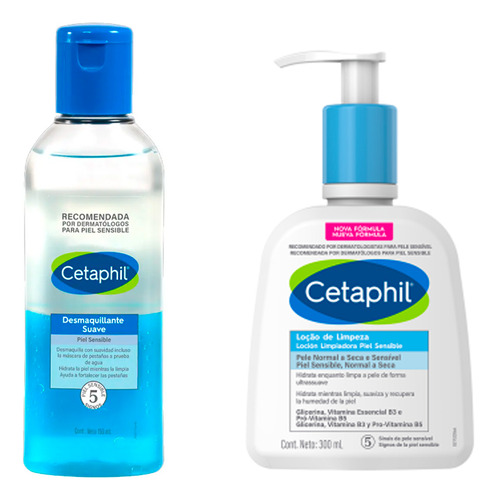 Set Desmaquillante Bifas + Locion Limpiadora P Sens Cetaphil