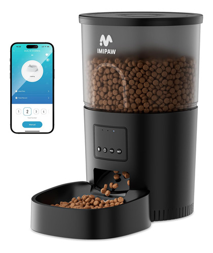 Imipaw Dispensador Automatico De Alimentos Para Gatos, Alime