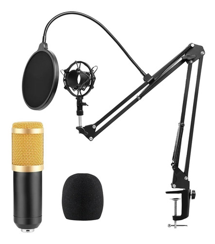 Micrófono Condensador Soporte Microfono Kit Microfono