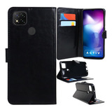 Capa Carteira + Capa Anti Impacto Para Redmi 9 Activ 6.53 