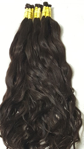 Cabelo Humano Mega Hair Natural Ondulado 40cm/45cm - 100gr