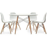 Mesa Comedor Eames 120cm Con 4 Sillas - Por Irei